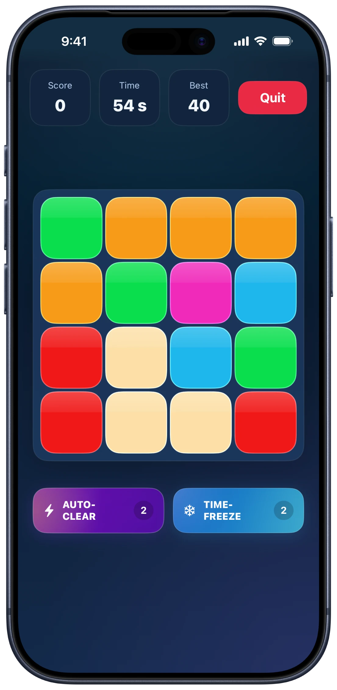 ColorTable, 5x5 mode.